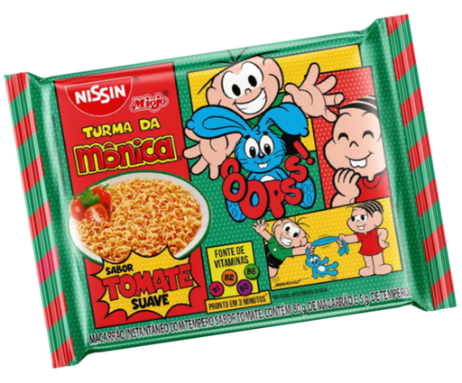 [NI0003] NISSIN LAMEN TURMA DA MÔNICA SABOR TOMATE 85GR (50 X 85GR)