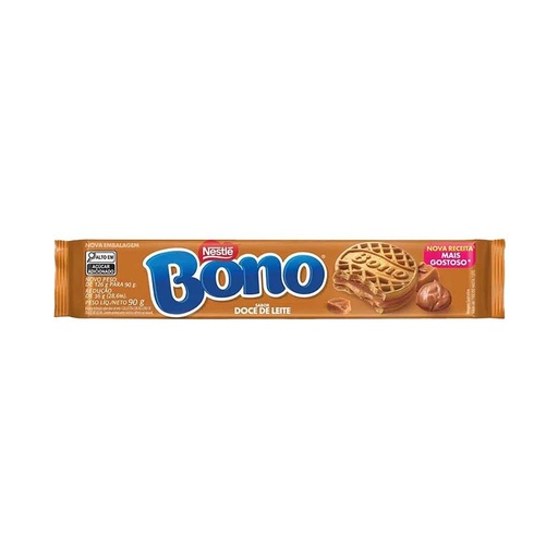 [NE0004] BISCOITO RECHEADO BONO DOCE DE LEITE 90GR (66 X 90GR)