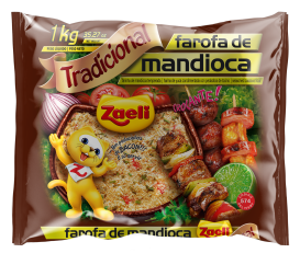 [ZA067] FAROFA ZAELI MANDIOCA TRADICIONAL 1KG 