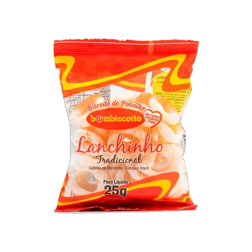 [BB0001] BISCOITO DE POLVILHO TRADICIONAL BOMBISCOITO 25GR (50 X 25GR)
