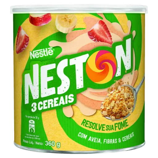 [NE0020] MINGAU NESTON 3 CEREAIS LATA 360GR (18 X 360GR)