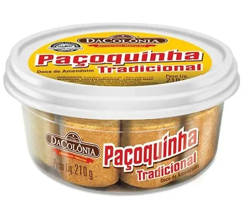 [DC0007] PAÇOCA ROLHA TRAD. POTE 210G DACÔLONIA