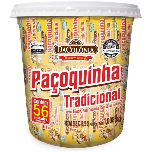 [DC0006] PAÇOCA ROLHA TRAD. POTE 1.008GR DACÔLONIA