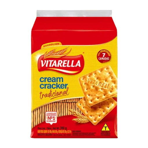[VT0006] BOLACHA CREAM CRACKER 350G VITARELLA (24 X 350GR)