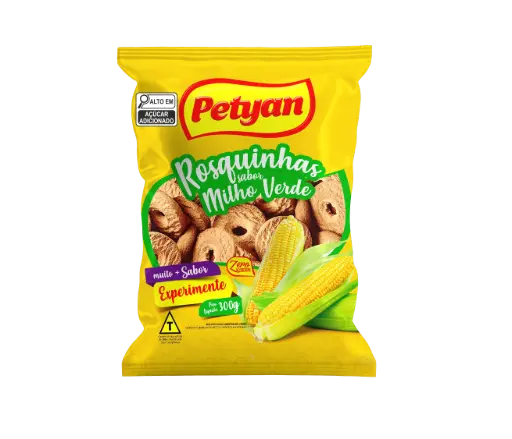 [PET008] BISCOITO ROSQUINHA PETYAN 300G MILHO VERDE (20 X 300GR)