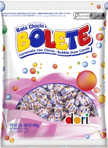 [DO0004] BALA COM CHICLETE BOLETE DORI 400GR (24 X 400GR)