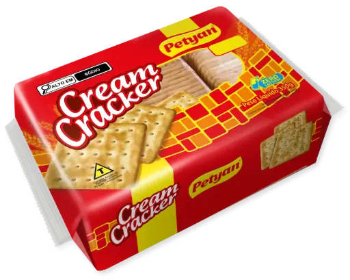 [PET011] BISCOITO CREAM CRACKER TRADICIONAL PETYAN 350GR (20 X 350GR)