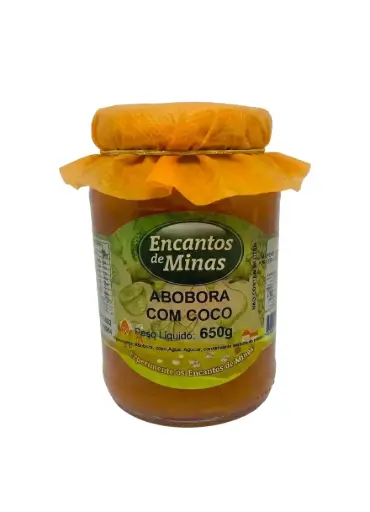 [EM0001] DOCE DE ABÓBORA COM COCO ENCANTOS DE MINAS 650GR